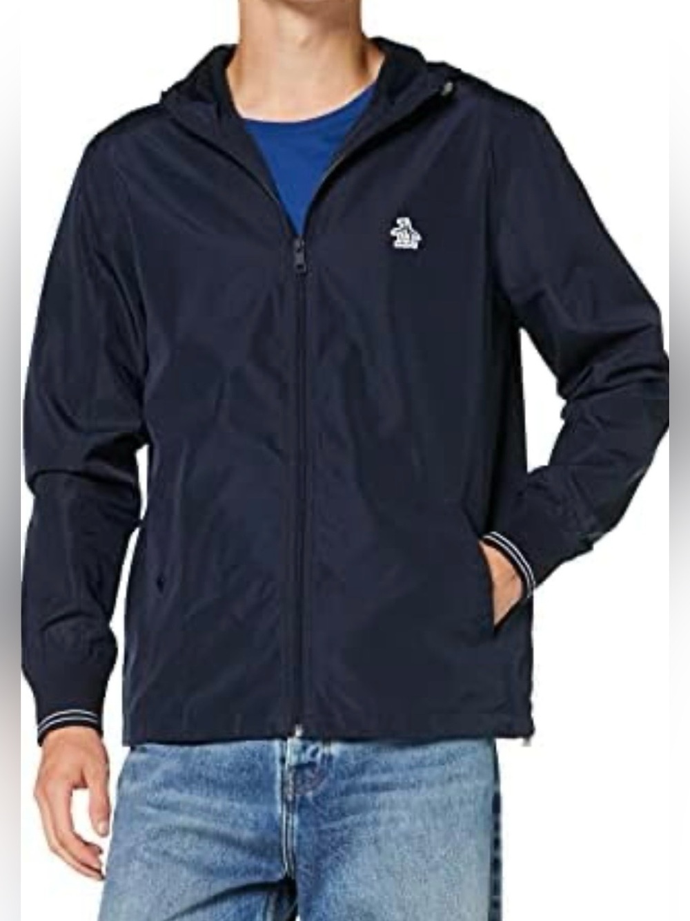 Penguin Jacket Blue size Medium Minimalist Preppy